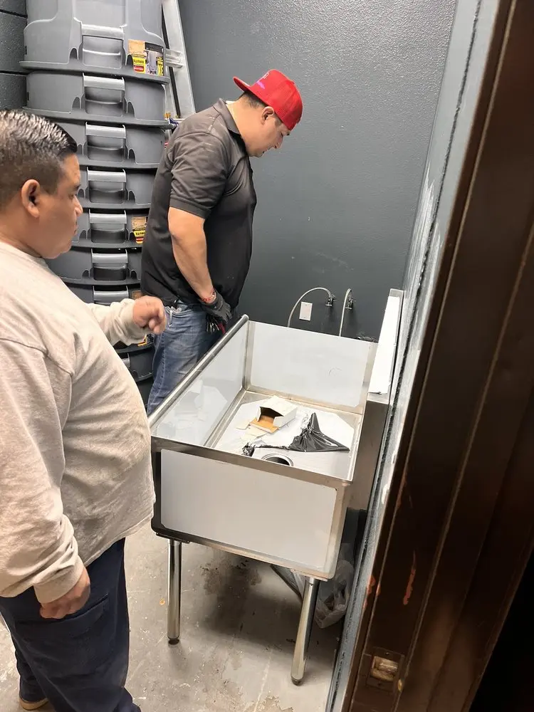 Commercial plumbing and sink installation in Cranbury